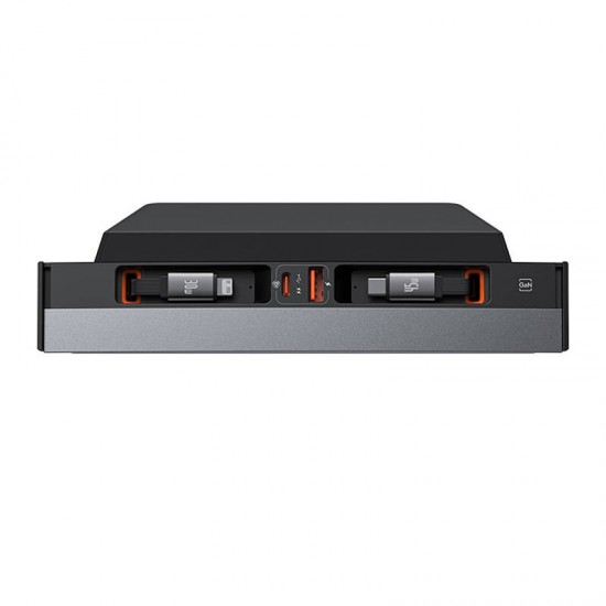 Baseus Hub T-Space με Καλώδια USB-C σε Lightning για Αυτοκίνητα Tesla (Μαύρο)