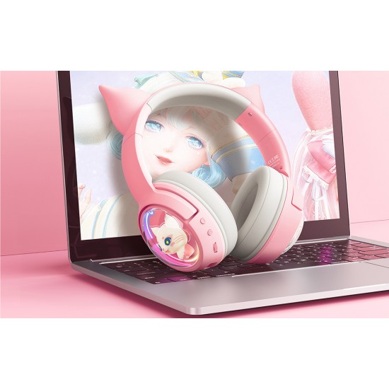 ONIKUMA Ασύρματα Ακουστικά B5 (Ροζ)