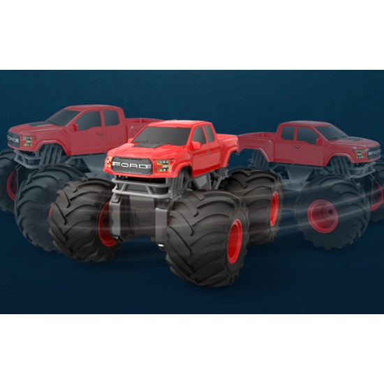 RC remote control car 1:18 Double Eagle (red) (red) Ford (amphibious) E344-003