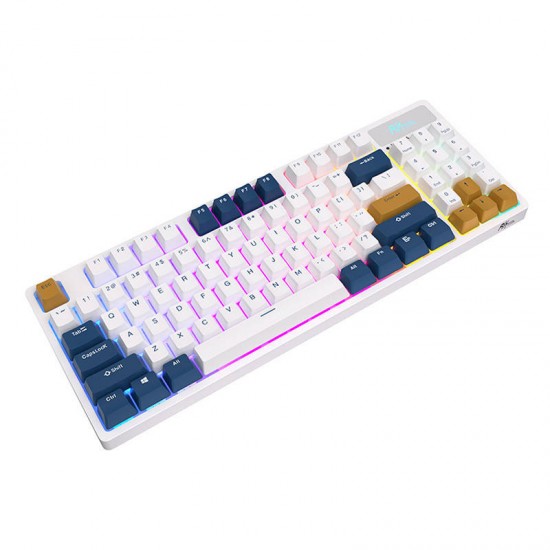 Wireless mechanical keyboard Royal Kludge RK89 RGB, Lemon switch (white) (QWERTY)