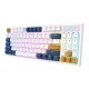 Wireless mechanical keyboard Royal Kludge RK89 RGB, Lemon switch (white) (QWERTY)