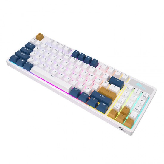 Wireless mechanical keyboard Royal Kludge RK89 RGB, Lemon switch (white) (QWERTY)