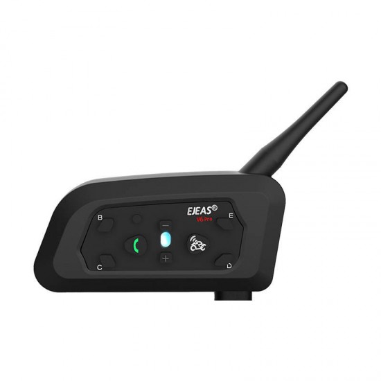 EJEAS Ενδοεπικοινωνία για Κράνος Μηχανής V6PRO+ (Μαύρο)