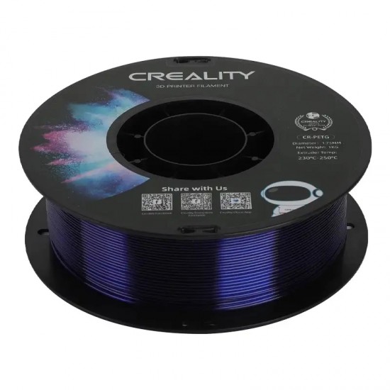 CR-PETG Filament Creality (Transparent blue) CR-PETG Filament Creality (Transparent blue)