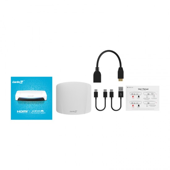 Carlinkit CPC200-Tbox UHD Carplay/Android ασύρματος προσαρμογέας (λευκός)