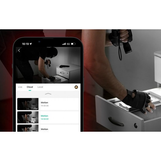 Botslab Κάμερα Εσωτερικής Παρακολούθησης 2 C211 360° WiFi 3MP (Λευκό)
