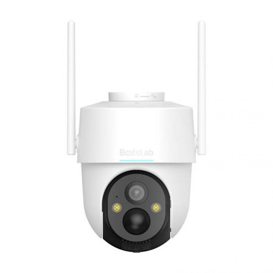 Botslab Κάμερα Εξωτερικής Παρακολούθησης PT W313 360° Wi-Fi 3MP με Ηλιακό Πάνελ (Λευκό)