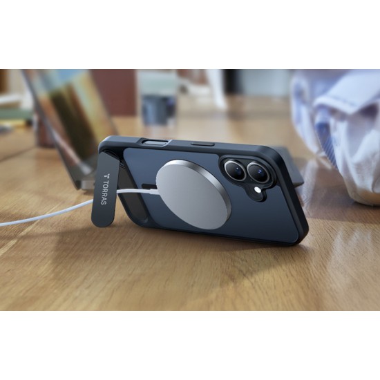 Torras Pstand Series Case for iPhone 16 Plus (black)