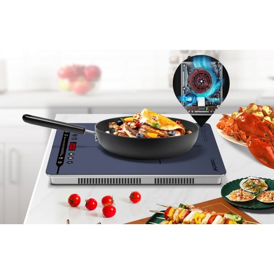 Επαγωγική κουζίνα AMZCHEF SK-20CB14T-BU