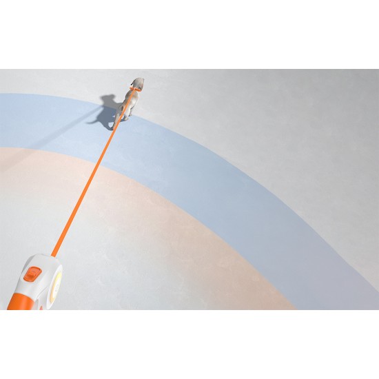 Rojeco Αυτόματο Λουρί Σκύλου LED 5m (Λευκό/Πορτοκαλί)
