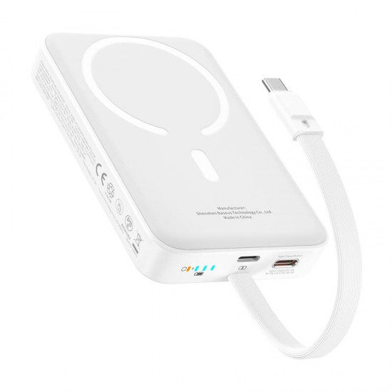 Baseus Mini 10000mAh 30W Magnetic Powerbank (λευκό) Bayern Edition