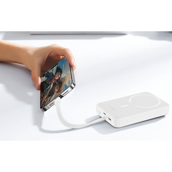 Baseus Mini 10000mAh 30W Magnetic Powerbank (λευκό) Bayern Edition