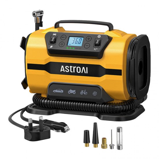 AstroAI ATJ-8366 150 PSI 12V DC/110V AC φορητός τροχοσυμπιεστής 150 PSI