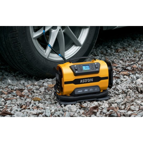 AstroAI ATJ-8366 150 PSI 12V DC/110V AC φορητός τροχοσυμπιεστής 150 PSI