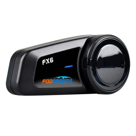 Fodsports FX6 ενδοεπικοινωνία μοτοσικλέτας δύο πακέτα (μαύρο)
