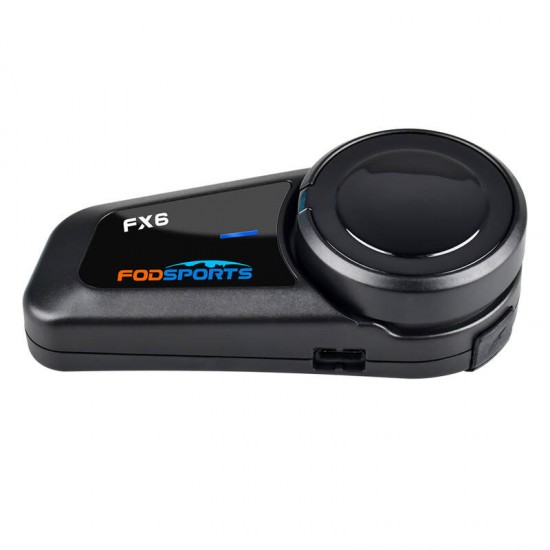 Fodsports FX6 ενδοεπικοινωνία μοτοσικλέτας δύο πακέτα (μαύρο)