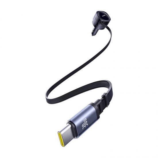 Baseus Enjoyment Max φορτιστής αυτοκινήτου με καλώδια USB-C+USB-C 60W Μαύρο