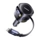 Φορτιστής αυτοκινήτου Baseus Enjoyment Max με καλώδια USB-C+Lightning και θύρες USB-A+USB-C 90W Μαύρο