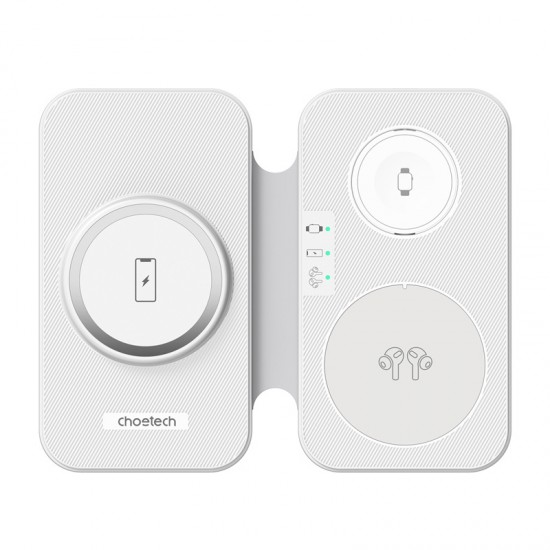 Επαγωγικός φορτιστής 3 σε 1 Choetech T616-F (λευκό)