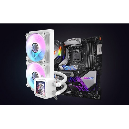 Ψυγείο νερού CPU Darkflash DV240S (λευκό)