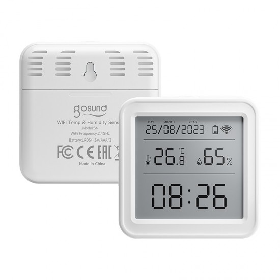 Zigbee Gosund ST17 LCD έξυπνος αισθητήρας θερμοκρασίας και υγρασίας Tuya