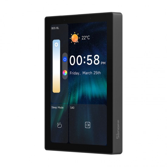 SONOFF NSPanel Pro 120 Smart Control Panel Matter WiFi/Bluetooth/ZigBee (μαύρο)