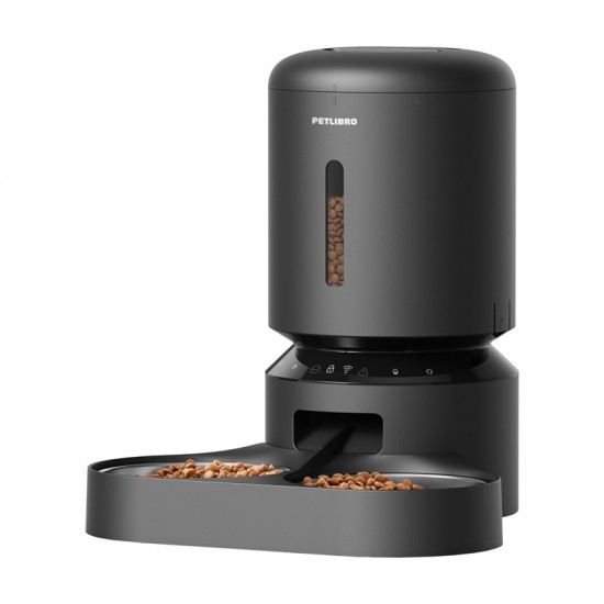 Petlibro Granary διανομέας τροφής με διπλό μπολ, Wifi, 5L (μαύρο)