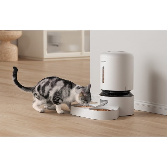 Petlibro Granary δοσομετρητής τροφής κάμερας με διπλό μπολ, 5L (λευκό)