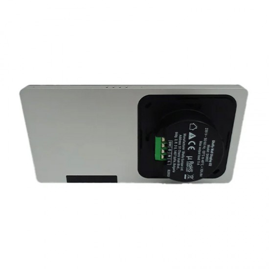 Διπλός πίνακας ελέγχου Shelly Wall Display X2 WiFi/BLU (ασημί) + BLU H&T