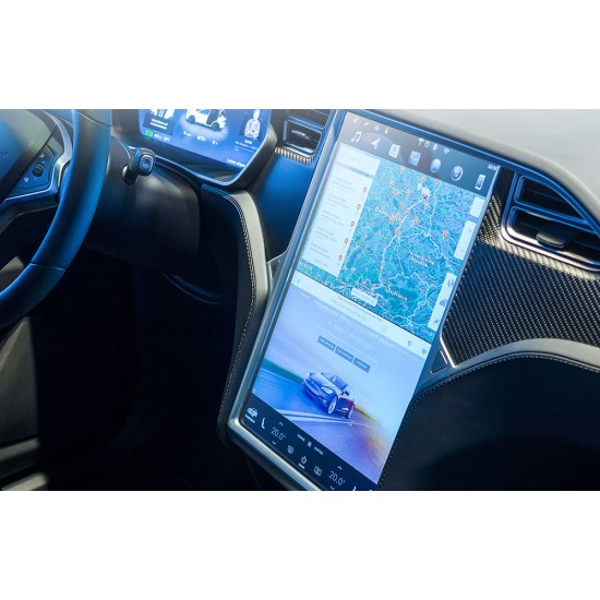 Baseus Προστατευτικό Tempered Glass Crystal 0.3mm για Tesla X/S 17'' (Διαφανές)