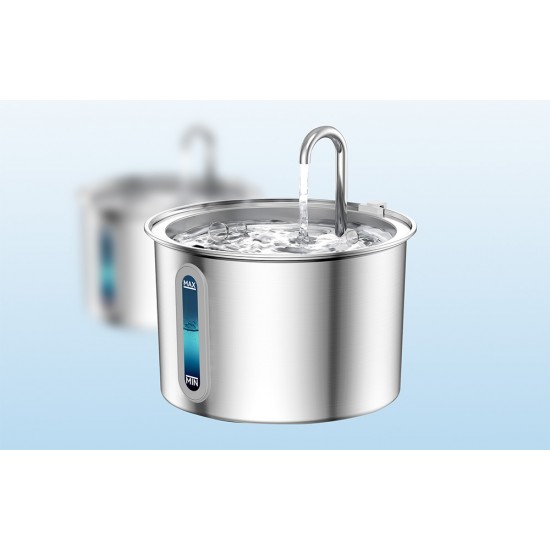 Oneisall stainless steel fountain / drinker for dog and cat