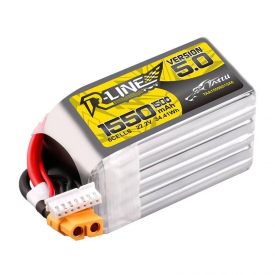 Μπαταρία Lipo Tattu R-Line Version 5.0 1550mAh 22.2V 150C 6S με σύνδεσμο XT60