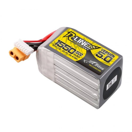 Μπαταρία Lipo Tattu R-Line Version 5.0 1550mAh 22.2V 150C 6S με σύνδεσμο XT60