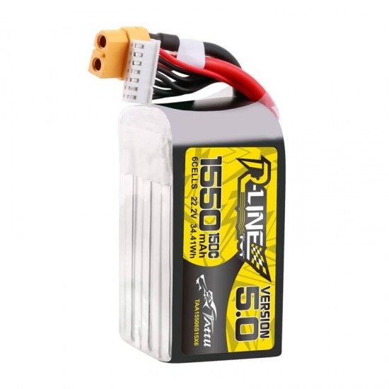 Μπαταρία Lipo Tattu R-Line Version 5.0 1550mAh 22.2V 150C 6S με σύνδεσμο XT60