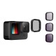 Lens filter set ND 8/16/32 Telesin for GoPro Hero 9 / Hero 10 / Hero 11 / Hero 12 / Mini (GP-FLT-902)