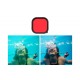 Lens waterproof filter set Telesin for GoPro Hero 9 / Hero 10 / Hero 11 / Hero 12 (GP-FLT-904)