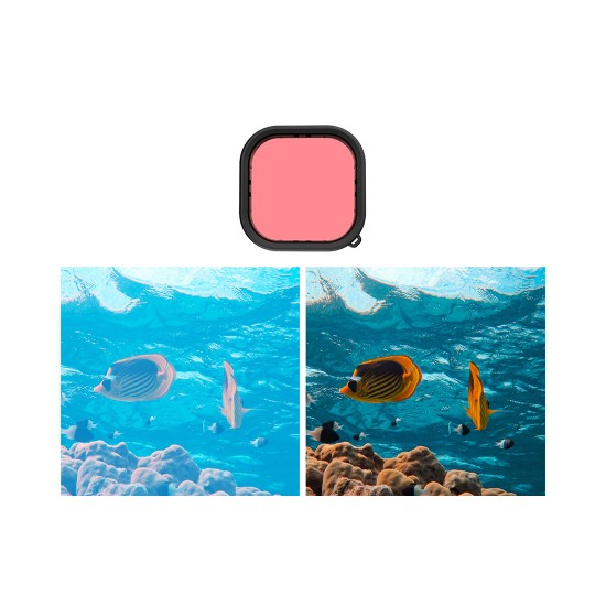 Lens waterproof filter set Telesin for GoPro Hero 9 / Hero 10 / Hero 11 / Hero 12 (GP-FLT-904)
