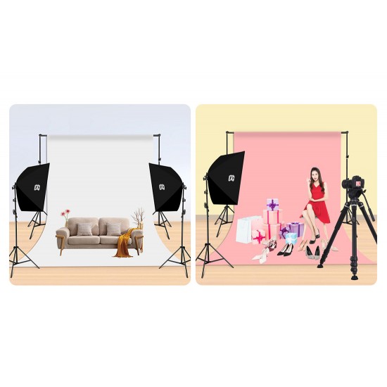 Puluz Σετ Στούντιο Φωτογράφισης PU5070EU, Softbox LED 50x70cm, Τρίποδο, Λάμπες LED x1