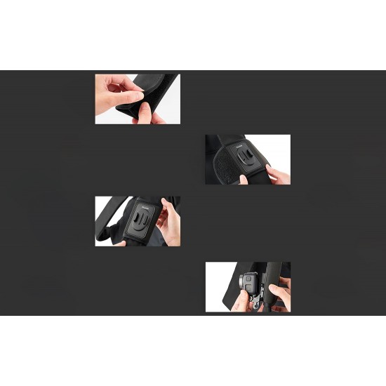Backpack strap Telesin mount kit with J-hook for GoPro/Osmo Action (GP-BPM-003)