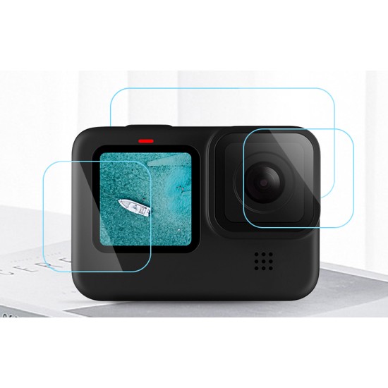 Screen and lens tempered glass Telesin for GoPro Hero 9 / Hero 10 / Hero 11 / Hero 12 (GP-FLM-901)