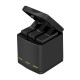 3-slot charger box Telesin for GoPro Hero 5/6/7/8 + 2 batteries (GP-BNC-801)