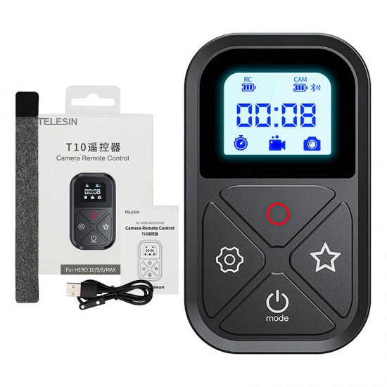 Remote control Telesin for GoPro Hero 13 / 12 / 11 / 10 / 9 / 8 / MAX (GP-RMT-T10)