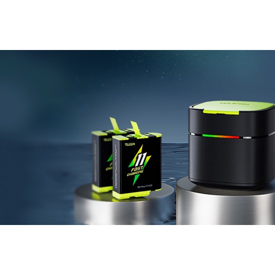 TELESIN Fast charge box +2 battery for GoPro Hero 9/10/11/12 GP-FCK-B11