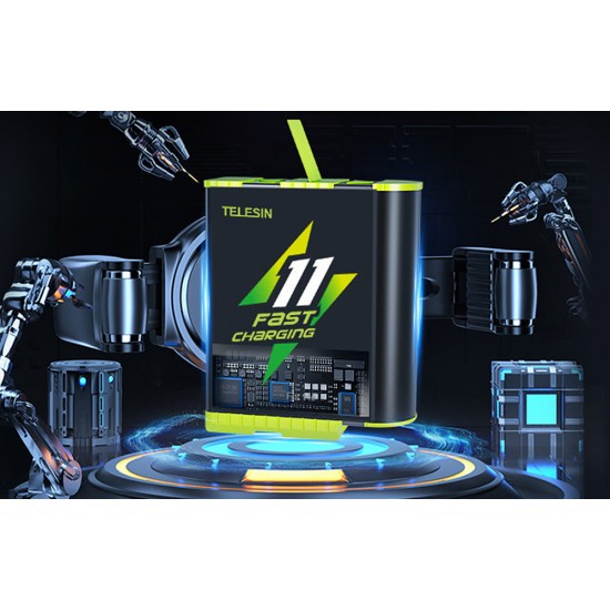 TELESIN Fast charge box +2 battery for GoPro Hero 9/10/11/12 GP-FCK-B11