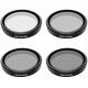TELESIN Filter set CPL/ND8/ND16/ND32 for DJI Action 3 / 4 / 5