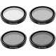 TELESIN Filter set CPL/ND8/ND16/ND32 for DJI Action 3 / 4 / 5