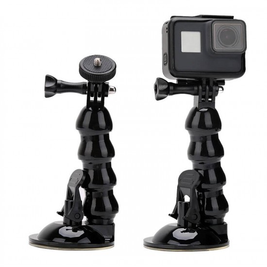 Flexible car suction cup mount TELESIN for action cameras
