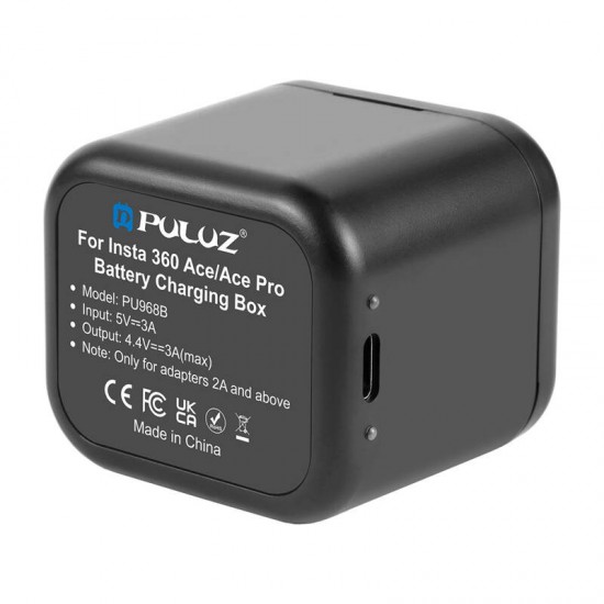 Φορτιστής + θήκη κάρτας μνήμης PULUZ για το Insta360 Ace / Ace Pro / Ace Pro 2