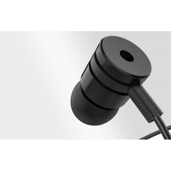 Foneng EP200 wired, in-ear headphones, mini jack (black)