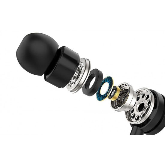 Foneng EP200 wired, in-ear headphones, mini jack (black)